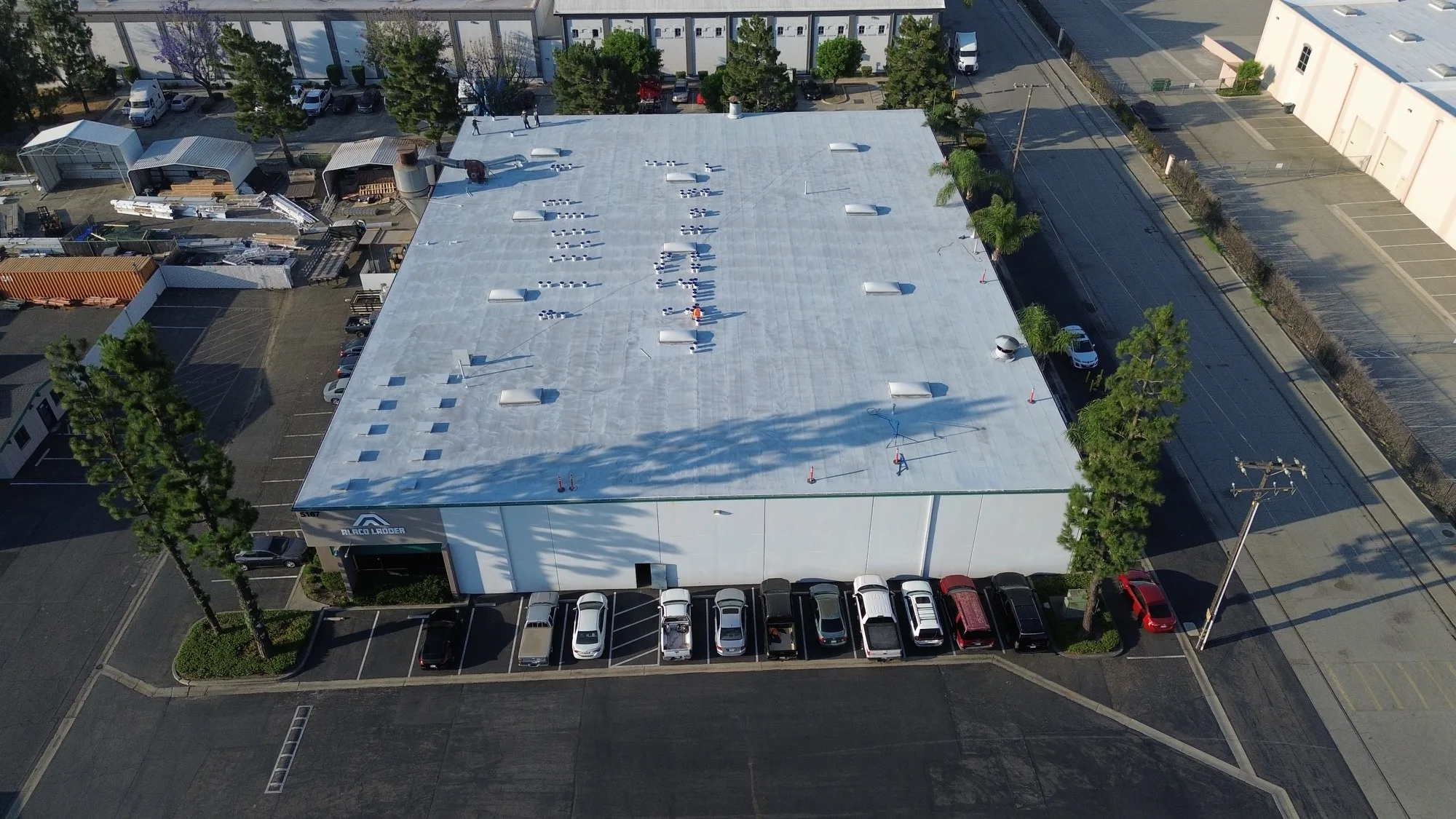 Before roof coating