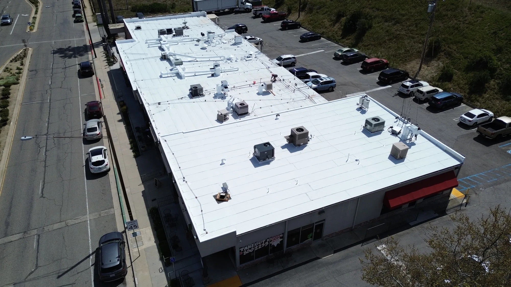 Finished torch-down roof, Anaheim