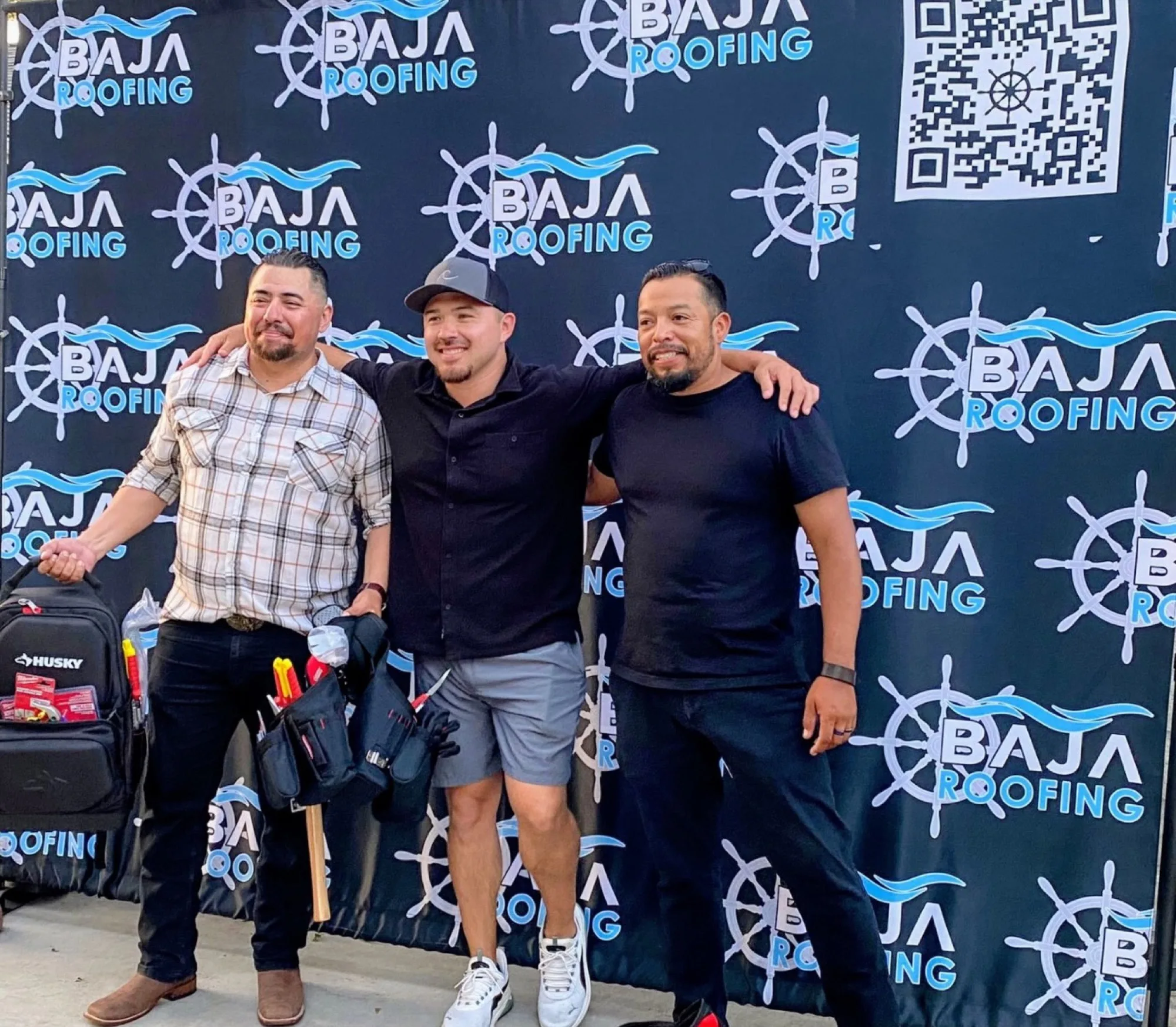 Baja Roofing crew on a job site in Orange County