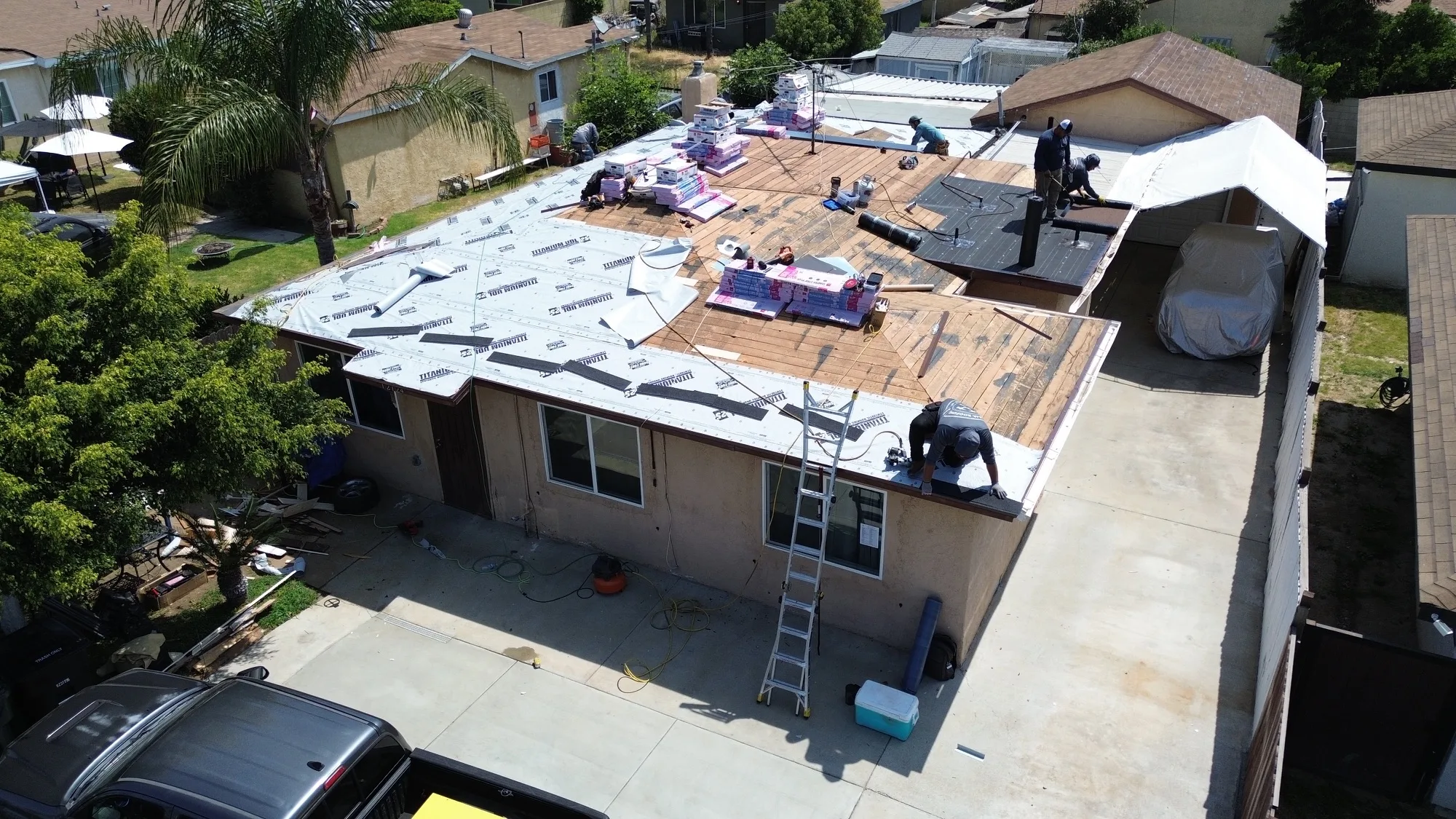 Before shingle roof replacement