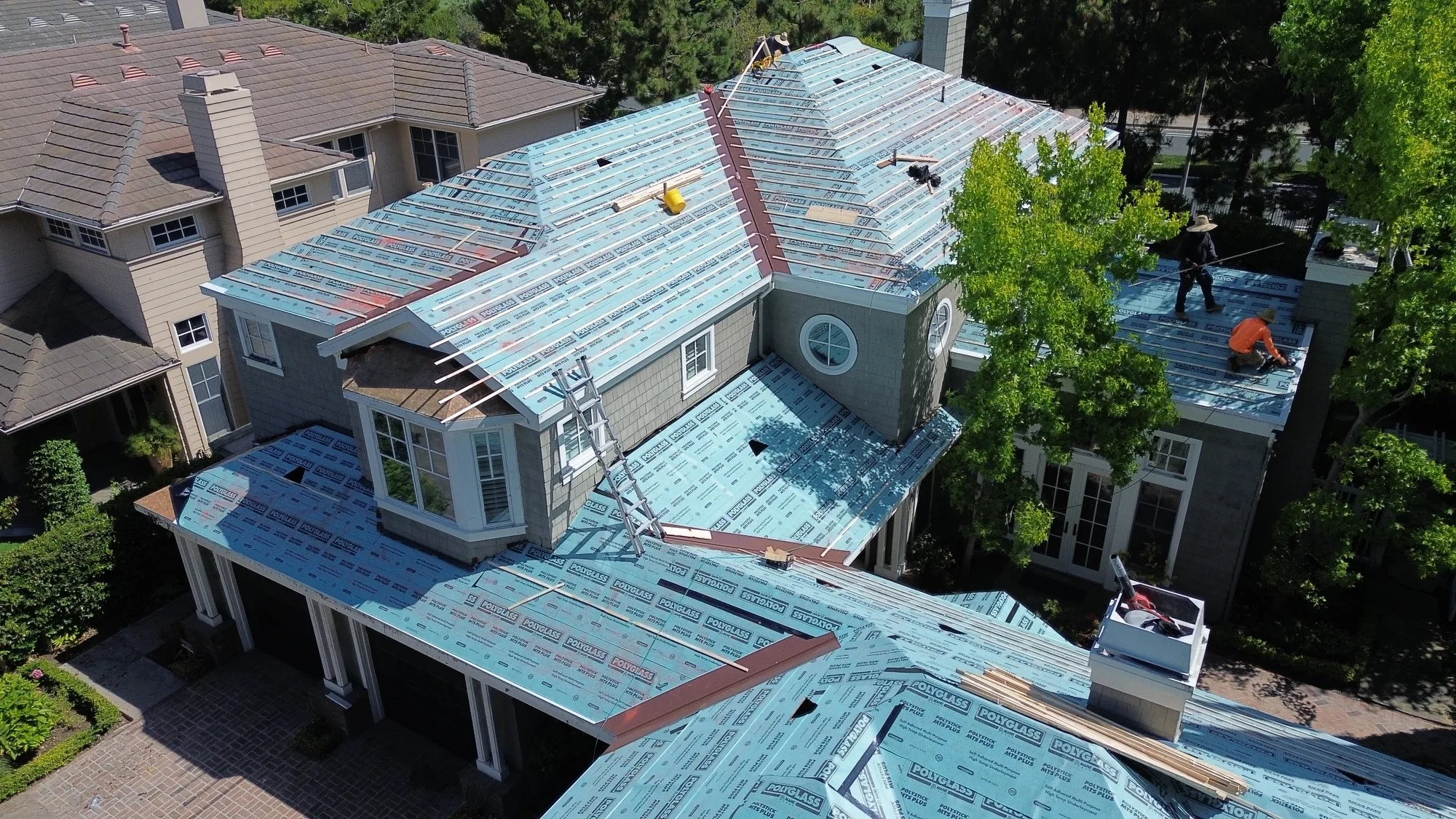 Before tile roof replacement