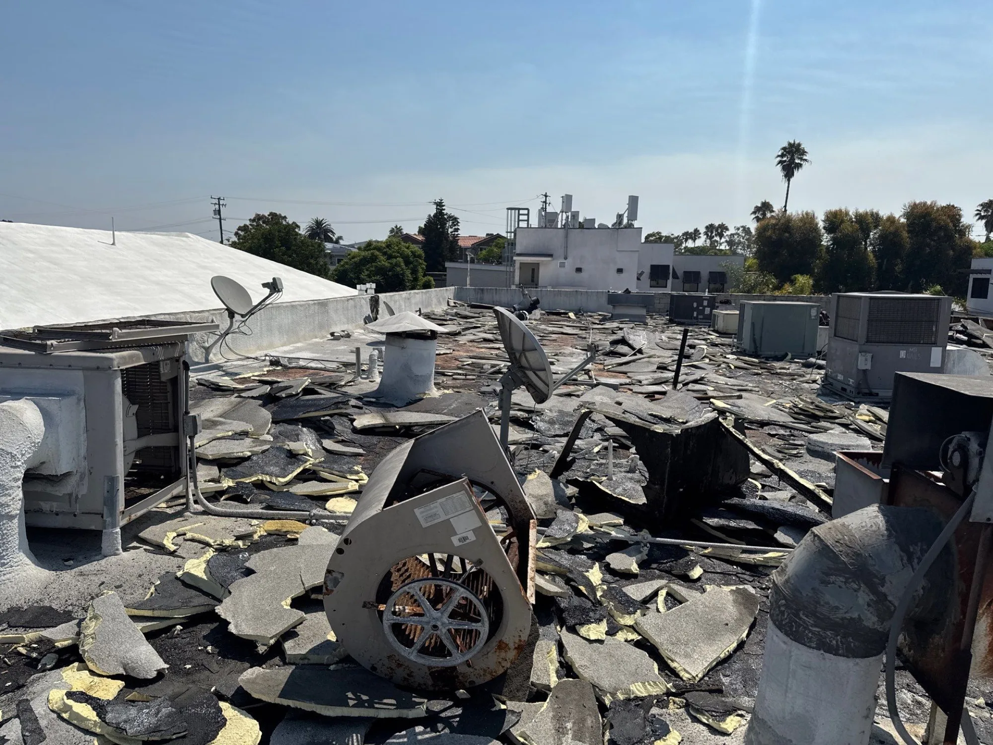 Before TPO roof replacement